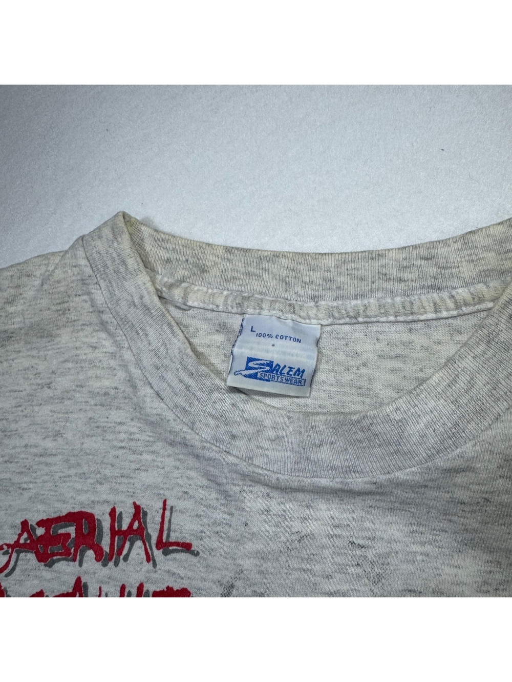 Vintage 1991 Salem NY Giants NFL Aerial Assault Tee — Sz L - Picture 2 of 8